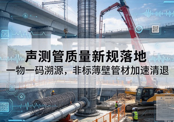 鹤岗声测管质量新规落地，一物一码溯源，非标薄壁管材加速清退