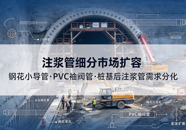鹤岗注浆管细分市场扩容，隧道钢花小导管、PVC 袖阀管、桩基后注浆管需求分化